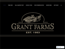 Tablet Screenshot of grantchristmastreefarm.com